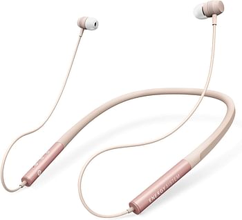 Energy Sistem Earphones Neckband 3 Bluetooth Rose Gold(Neckband, Wireless, Magnet Earbuds, Microphone, Rechargeable Battery), Rose Gold