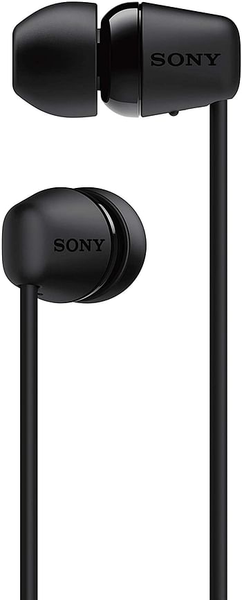 Sony WI-C200 Wireless In-ear Bluetooth Headphones with Mic for phone call and upto 15 hours of battery life - Black