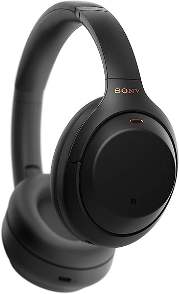 Sony WH-1000XM4 Wireless Noise Cancelling Bluetooth Over-Ear Headphones With Speak to Chat Function and Mic For Phone Call, Black,