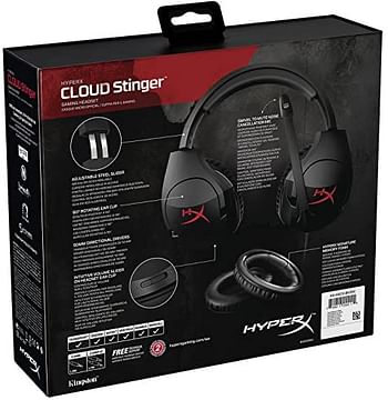 HyperX Cloud Stinger Headphone Gaming Headset With Mic For PC PS4 Xbox one, Kingston, 10 x 20 x 10 cm, Black