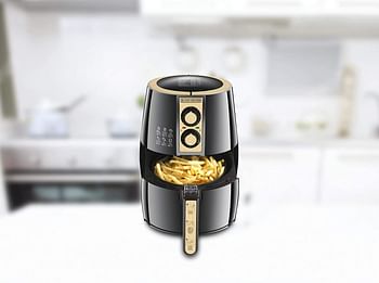 Black+Decker Air Fryer Performance Range Aero Fry 4 liters Af300-B5 - Black/Gold