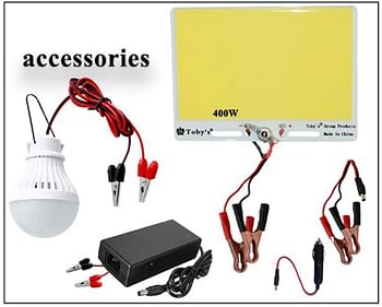 24A Rechargeable Battery with Inverter 12V-220V, 24A Battery for camping 24000mah Power