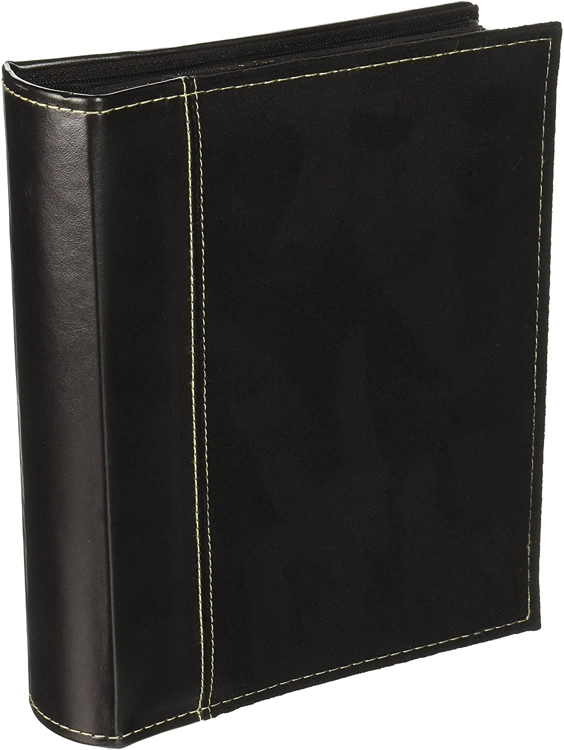 Pioneer SU-246/BK Photo Albums 208 Pocket Sewn Faux Suede and Leatherette Cover Album for 4 by 6-Inch Prints, Black