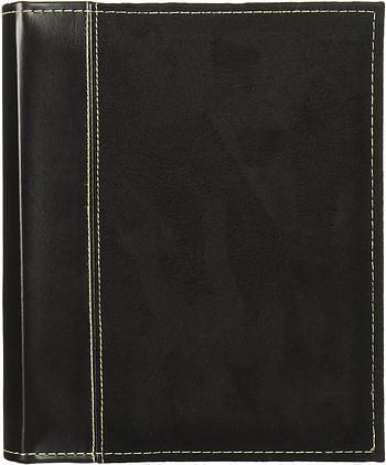 Pioneer SU-246/BK Photo Albums 208 Pocket Sewn Faux Suede and Leatherette Cover Album for 4 by 6-Inch Prints, Black