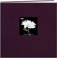 Pioneer MB10CBFN-SP 12-Inch by 12-Inch Fabric Frame Scrapbook, Sweet Plum