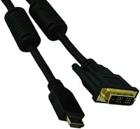ساندبيرغ 2 متر كيبل شاشة DVI-HDMI، اسود - 507-34