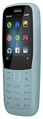 Nokia 220 Feature Phone, 4G, Dual SIM, 16 MB RAM - Light Blue