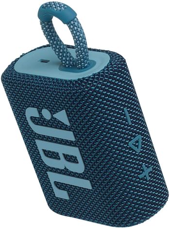JBL GO3 Portable Bluetooth Speaker Blue