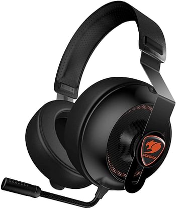 Cougar Gaming Headset Phontum Essential Stereo, Driver 40mm, Inseparable Microphone Type, 3.5mm Connector, Compatible with PS5, XBOX & PC - Black