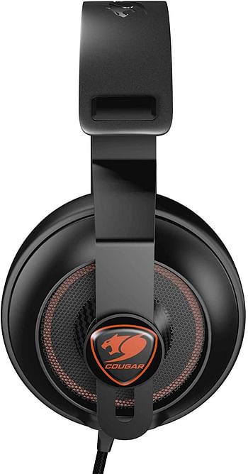 Cougar Gaming Headset Phontum Essential Stereo, Driver 40mm, Inseparable Microphone Type, 3.5mm Connector, Compatible with PS5, XBOX & PC - Black