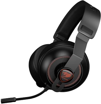 Cougar Gaming Headset Phontum Essential Stereo, Driver 40mm, Inseparable Microphone Type, 3.5mm Connector, Compatible with PS5, XBOX & PC - Black