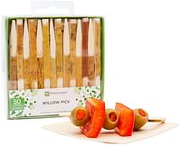 Willow Pick, Food Picks - 3.5" - Perfect for Serving Appetizers and Cocktail Garnishes - Retail Pack - 500ct - Restaurantware