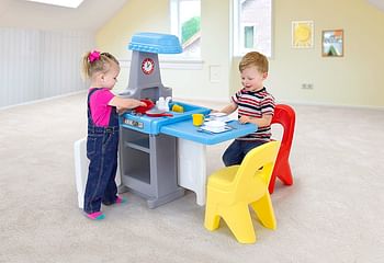 Simplay3 Play Around Kitchen & Activity Center - 21607R-01, Multi Color (216070-01)- 42.8 x 60 x 56 cm