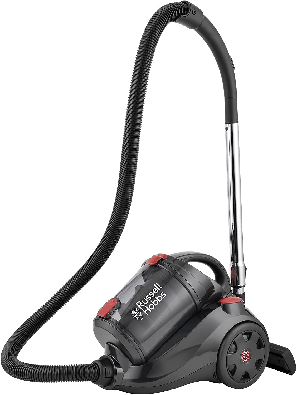 Russell Hobbs Cyclonic Power Bagless Canister Vacuum Cleaner, 2000W Max Power, 2.5 Liters Capacity, HEPA Filtration System, for Home and Office Use SL152E 143123 - Black