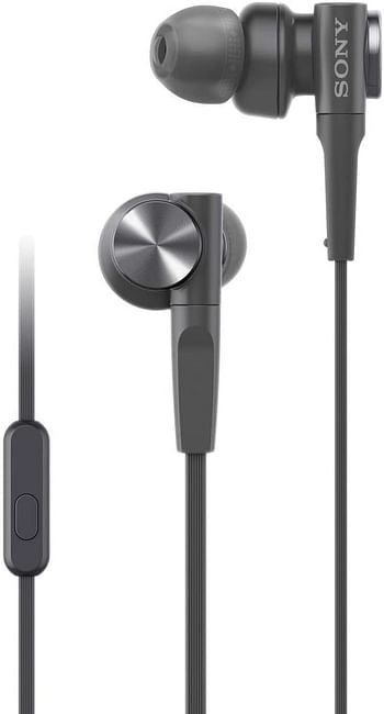 Sony MDRXB55AP/B Extra Bass Wired In-ear Headphones for club like sound - Black