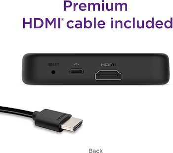 Roku Premiere | HD/4K/HDR Streaming Media Player, Simple Remote and Premium HDMI Cable, Black