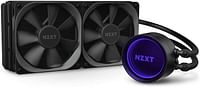 NZXT Kraken X53 240mm - RL-KRX53-01 - AIO RGB CPU Liquid Cooler - Rotating Infinity Mirror Design - Improved Pump - Powered By CAM V4 - RGB Connector - Aer P 120mm Radiator Fans (2 Included) - /Kraken X Gen 3/X53 240mm-Multicolor