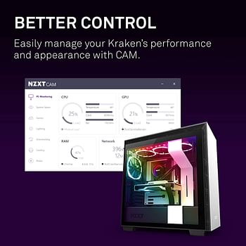 NZXT Kraken X53 240mm - RL-KRX53-01 - AIO RGB CPU Liquid Cooler - Rotating Infinity Mirror Design - Improved Pump - Powered By CAM V4 - RGB Connector - Aer P 120mm Radiator Fans (2 Included) - /Kraken X Gen 3/X53 240mm-Multicolor