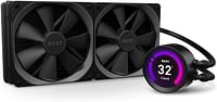 NZXT Kraken Z63 280mm - RL-KRZ63-01 - AIO RGB CPU Liquid Cooler - Customizable LCD Display - Improved Pump - Powered by CAM V4 - RGB Connector - Aer P 140mm Radiator Fans (2 Included)-Multicolor