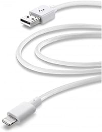 Cellularline usbdatamfiiph3mw 3 M USB Cable for Mobile Phone, Mobile Phone Cables White Light 90 mm; 34 mm; 195 mm (128g)