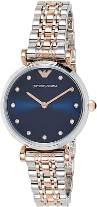 Emporio Armani Women's Quartz Watch, Analog Display and Stainless Steel Strap AR11092 - Multicolor