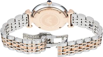 Emporio Armani Women's Quartz Watch, Analog Display and Stainless Steel Strap AR11092 - Multicolor
