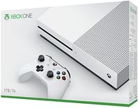 جهاز تشغيل العاب الفيديو الرقمية Xbox One S بسعة 1 تيرابايت ا من مايكروسوفت, أبيض