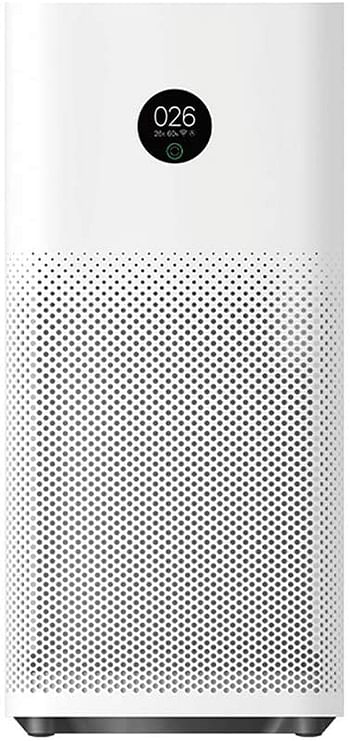 Mi Air Purifier 3H, 3-Layer Integrated 360° cylindrical HEPA filter Removes 99.97% of Pollutants, Delivers 6330 liters of purified air per minute, APP & Voice Control, Whisper Quiet, Only 0.9KW/day