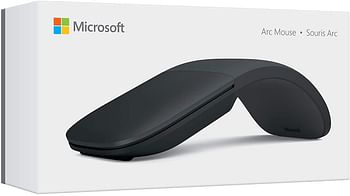 Microsoft ELG-00008 Wireless Arc Mouse New, Black