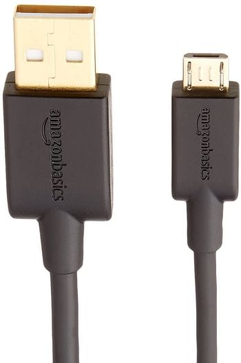 USB 2.0 A-Male to Micro B Charger Cable, 10 feet, Black