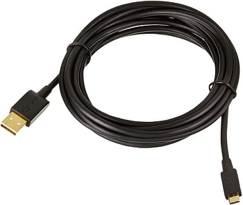 USB 2.0 A-Male to Micro B Charger Cable, 10 feet, Black