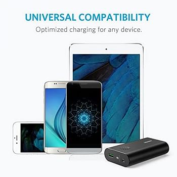 Anker 10050 mAh PowerCore+ Portable Power Bank with Quick Charge 3.0, Black