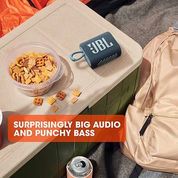 JBL GO3RED Portable Waterproof Speaker-Red/One size