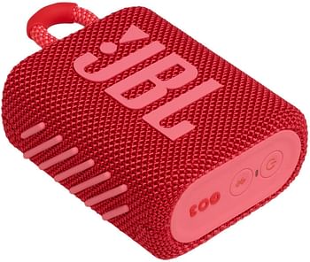 JBL GO3RED Portable Waterproof Speaker-Red/One size