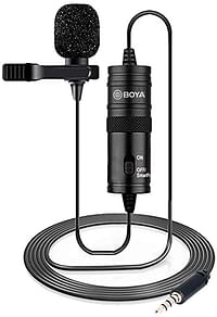Boya BY-M1 Microphone for Cameras, Laptops, Mobiles black