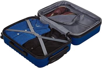 AmazonBasics Hardside Spinner Luggage/20-Inch Cabin Size/Navy Blue