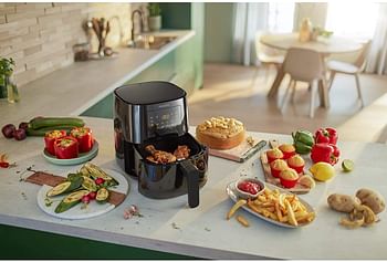 PHILIPS Air Fryer 0.8KG, 4.1L capacity, Digital screen, HD9252/90, Black