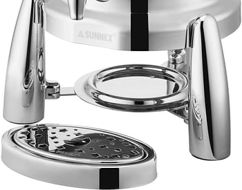 Sunnex Oslo Range Stainless Steel Milk Urn With Ice Tube For Cooling U26-1000, 5 Liter, 30 x 23 x 48.5 cm, Silver
