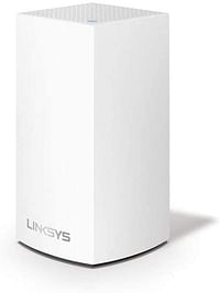 Linksys WHW0101 Velop Whole Home Mesh WiFi System (AC1300 WiFi Router/ Extender for Seamless Coverage of up to 1,500 sq ft / 140 sqm, Parental Controls, Compatible with Alexa, 1-Pack, White)