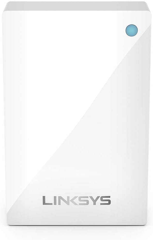 Linksys WHW0101 Velop Whole Home Mesh Wi-Fi System AC1300 WiFi Router/ Extender for Seamless Coverage of up to 1,500 sq ft / 140 sqm Parental Controls Compatible with Alexa 1-Pack - White