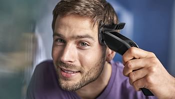 PHILIPS Series 3000 Hair Clipper, Black, HC3520/13. Black