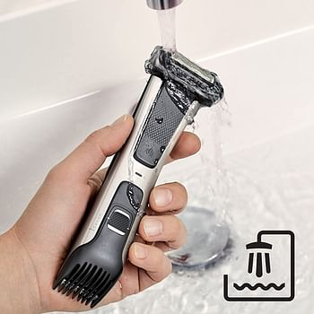 PHILIPS Bodygroom 7000 Showerproof Body Shaver BG7025/13 - Silver/Black