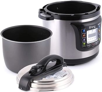 Palson Sapore Plus Electric Pressure Cooker, Silver, 8 Liter, 30997