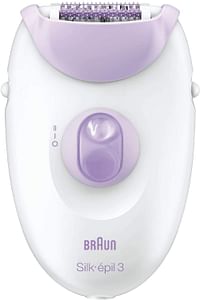 Braun SE 3170 Silk Epilator Soft Perfection with Massaging Rollers Head/White