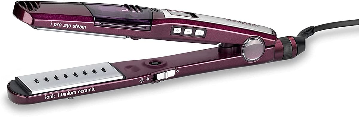 Babyliss 369 ST395E Hair Straightener iPro 230 Steam - Black