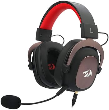 Redragon H510 Zeus Wired Gaming Headset - 7.1 Surround Sound - Memory Foam Ear Pads - 53MM Drivers - Detachable Microphone - Multi Platforms Headphone - Works with PC, PS4/3 & Xbox One/Series X, NS