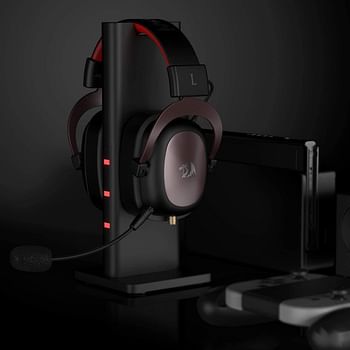 Redragon H510 Zeus Wired Gaming Headset - 7.1 Surround Sound - Memory Foam Ear Pads - 53MM Drivers - Detachable Microphone - Multi Platforms Headphone - Works with PC, PS4/3 & Xbox One/Series X, NS