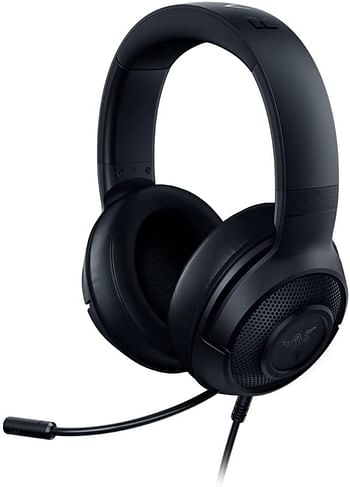 Razer Kraken X: 7.1 Surround Sound Gaming Headset with Cross-Platform Compatibility, Ultra-Light Ergonomic Build at 250 g - Classic Black