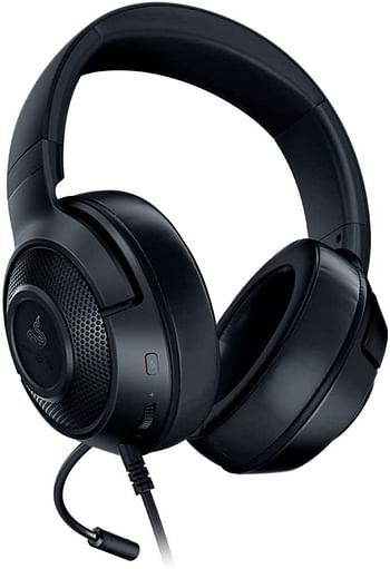 Razer Kraken X: 7.1 Surround Sound Gaming Headset with Cross-Platform Compatibility, Ultra-Light Ergonomic Build at 250 g - Classic Black