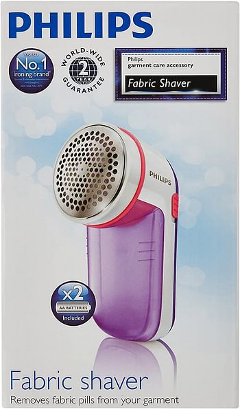 Philips GC026/30 Fabric Shaver , One Size(White/Purple)
